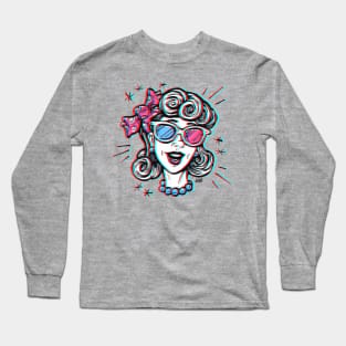 2D Trudy in the Third Dimension Long Sleeve T-Shirt